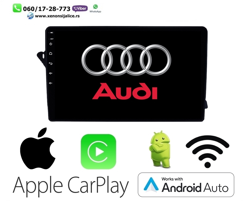 AUDI A4,A5 ANDROID,CAR PLAY MULTIMEDIJA NAVIGACIJA TOUCH SCREEN 10 INCA