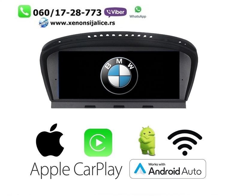 BMW 5 E60 ANDROID,CAR PLAY MULTIMEDIJA NAVIGACIJA TOUCH SCREEN 9 INCA