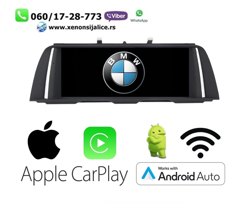 BMW 5 F10 ANDROID,CAR PLAY MULTIMEDIJA NAVIGACIJA TOUCH SCREEN 10 INCA