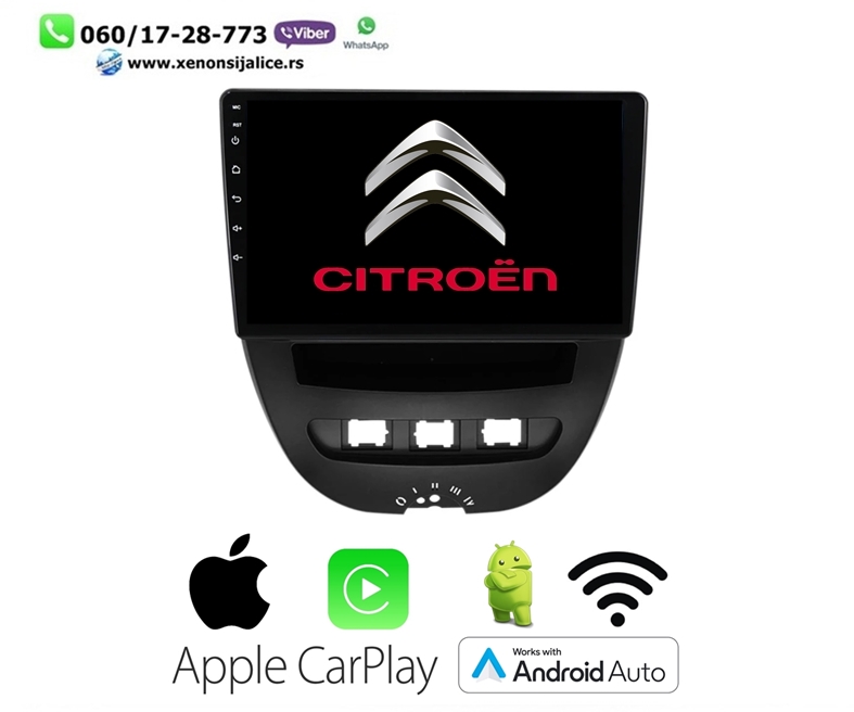 CITROEN C1 MULTIMEDIJA ANDROID,CAR PLAY NAVIGACIJA TOUCH SCREEN 10 INCA