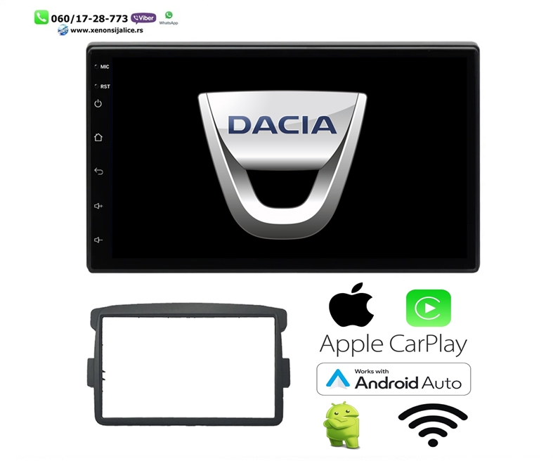 DACIA MULTIMEDIJA ANDROID,CAR PLAY NAVIGACIJA TOUCH SCREEN 7 INCA