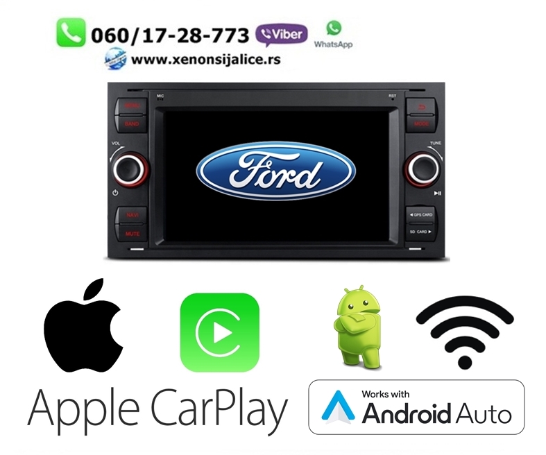 FORD MULTIMEDIJA ANDROID,CAR PLAY NAVIGACIJA TOUCH SCREEN 7 INCA