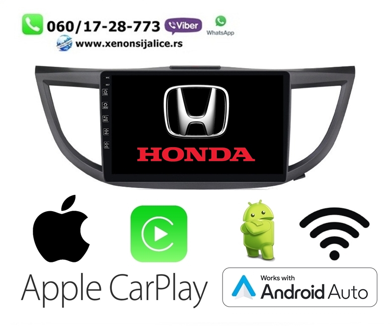 HONDA CRV NOVI TIP MULTIMEDIJA ANDROID,CAR PLAY NAVIGACIJA TOUCH SCREEN 10 INCA