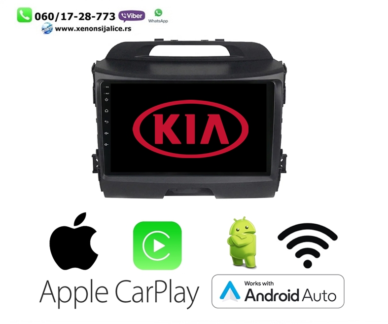 KIA SPORTAGE MULTIMEDIJA ANDROID,CAR PLAY NAVIGACIJA TOUCH SCREEN 10 INCA