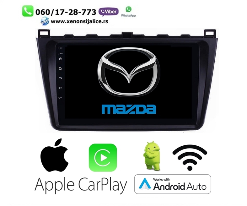 MAZDA 6 MULTIMEDIJA ANDROID,CAR PLAY NAVIGACIJA TOUCH SCREEN 10 INCA