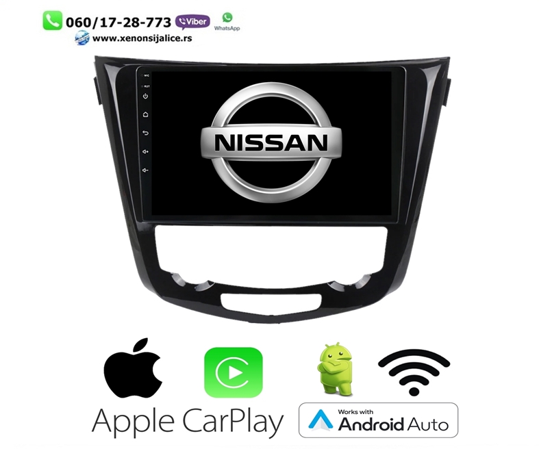 NISSAN X TRAIL MULTIMEDIJA ANDROID,CAR PLAY NAVIGACIJA TOUCH SCREEN 10 INCA