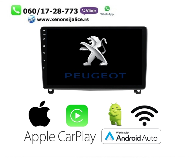 PEUGEOT 407 MULTIMEDIJA ANDROID,CAR PLAY NAVIGACIJA TOUCH SCREEN 10 INCA