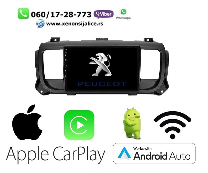 PEUGEOT EXPERT MULTIMEDIJA ANDROID,CAR PLAY NAVIGACIJA TOUCH SCREEN 10 INCA