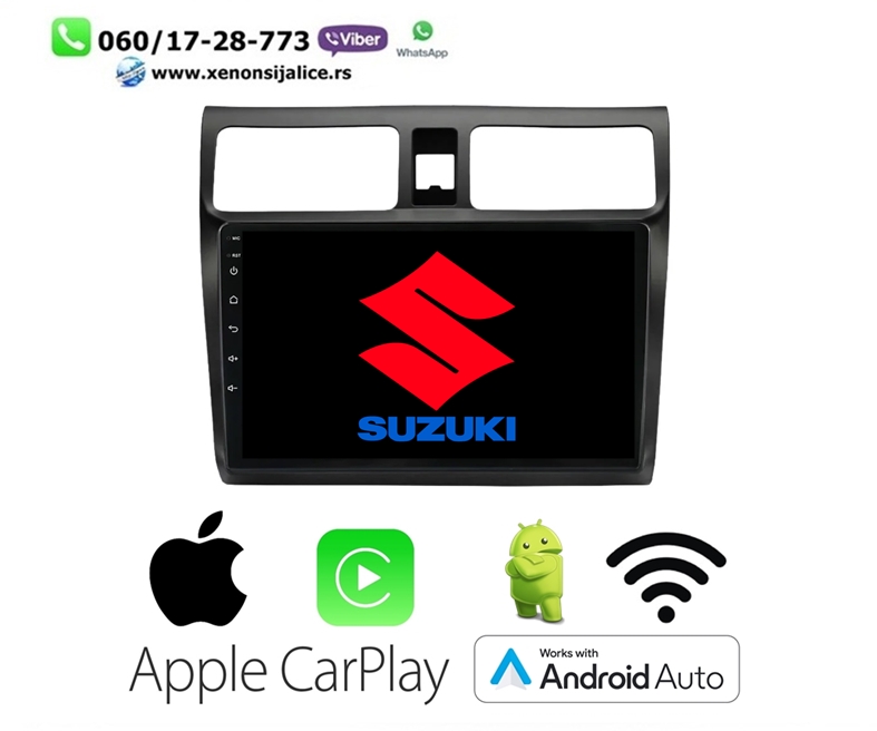 SUZUKI SWIFT MULTIMEDIJA ANDROID,CAR PLAY NAVIGACIJA TOUCH SCREEN 10 INCA