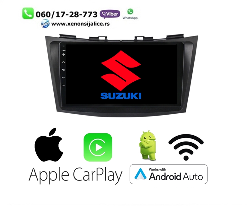 SUZUKI SWIFT MULTIMEDIJA ANDROID,CAR PLAY NAVIGACIJA TOUCH SCREEN 10 INCA