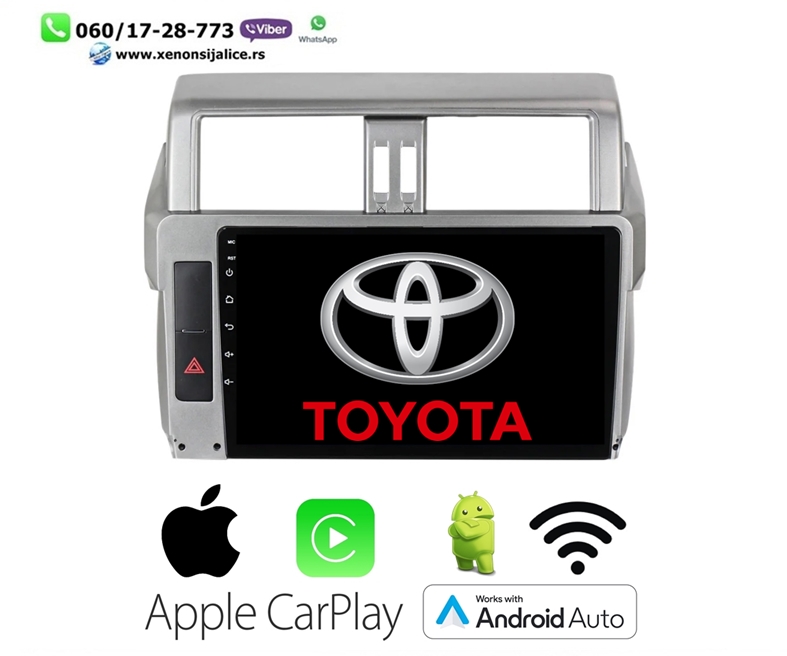 TOYOTA LAND CRUISER NOVI TIP MULTIMEDIJA ANDROID,CAR PLAY NAVIGACIJA TOUCH SCREEN 10 INCA